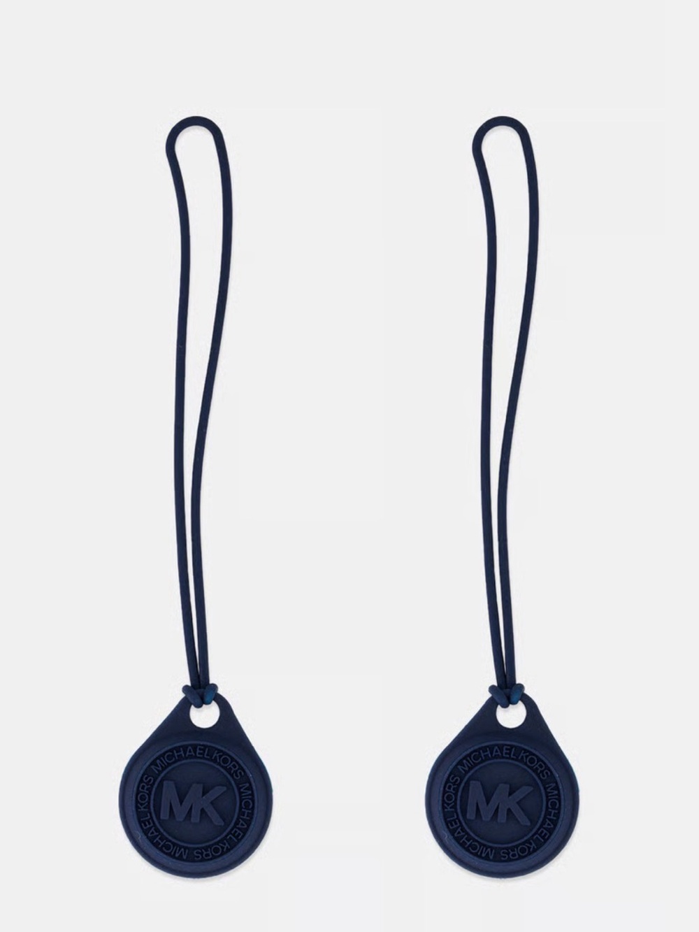 Michael Kors Navy Silicone MK Round Air Tag Cover